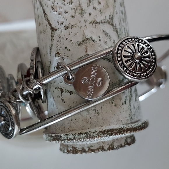 R.J. Graziano CN Silver Charm Bangle - Picture 6 of 6